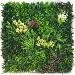 Vertical Artificial Blooming Forest Green Wall, For Indoor & Outdoor