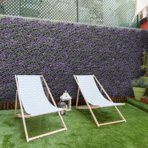 Vertical Artificial Lavender Spring Green Wall, For Indoor & Outdoor