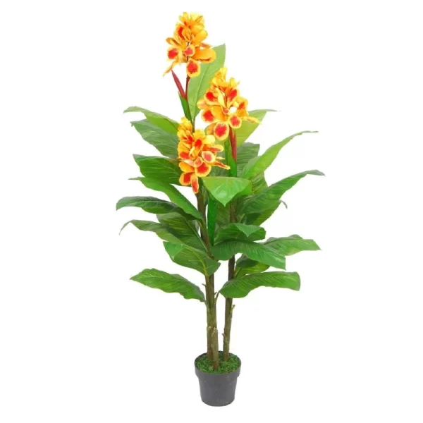 Artificial Natural Beautiful Canna Lily Plant for Home Decor