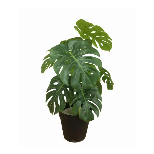 Artificial Natural Beautiful Artificial Mini Monstera for Home Decor