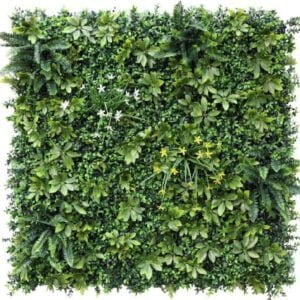 Vertical Artificial Amber Blossom Green Wall, For Indoor & Outdoor