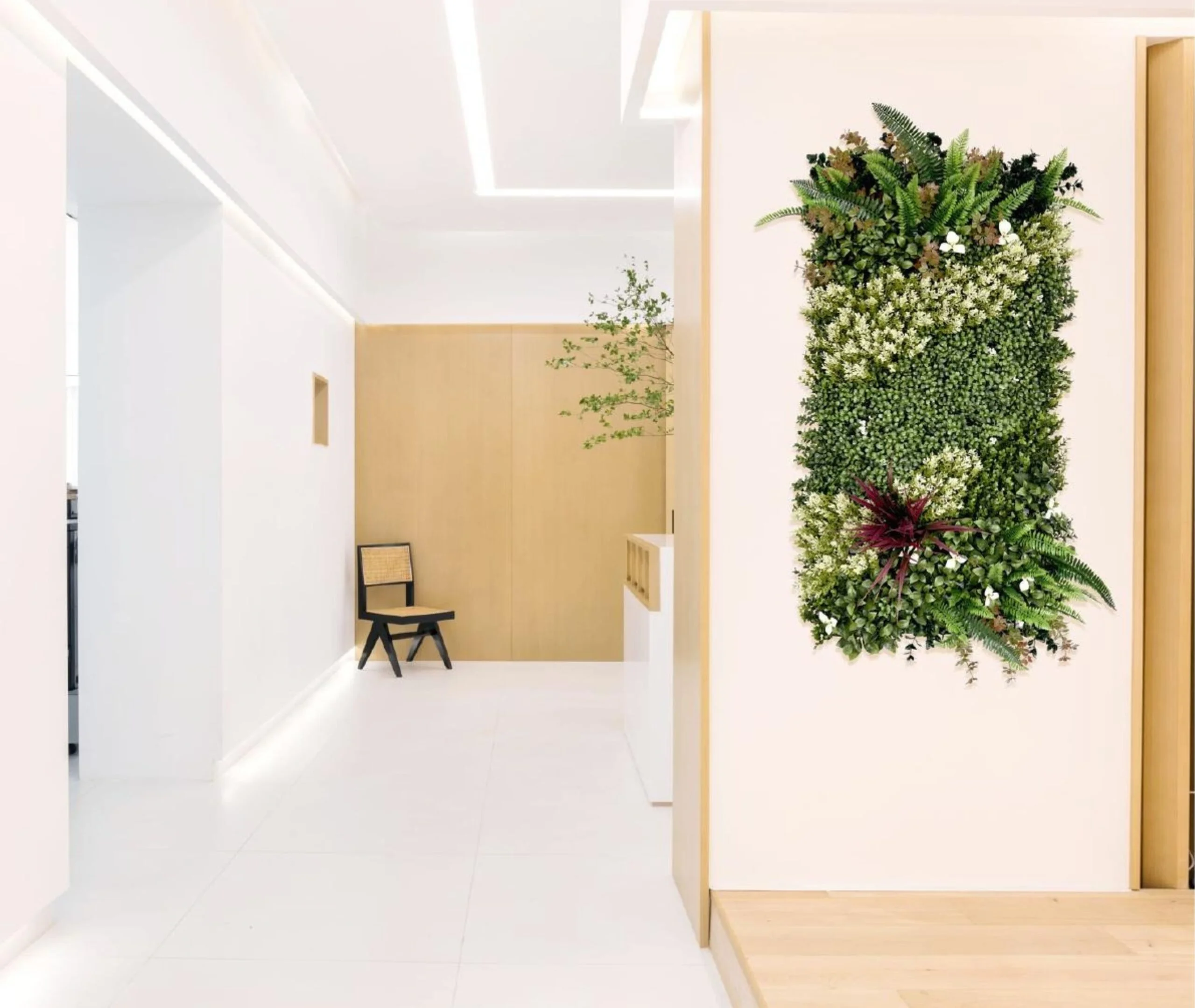 Vertical Artificial Jungle Blooms Green Wall, For Indoor & Outdoor