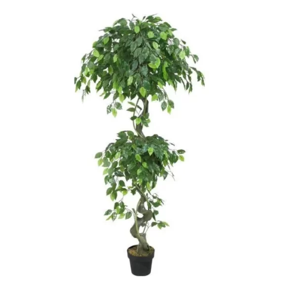 Artificial Natural Green Topiary Panda Ficus for Home Decor