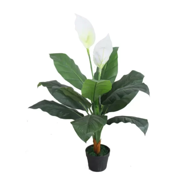 Artificial Natural Beautiful Peace Lilly Plant for Home Decor