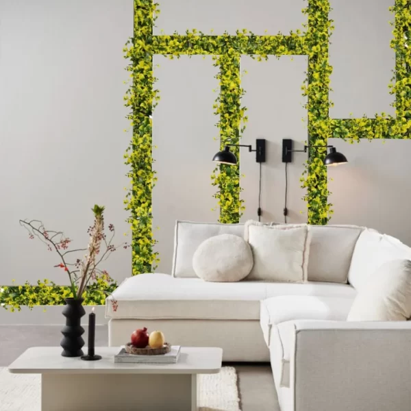 Vertical Artificial Blooming Canary Wall, For Indoor & Outdoor