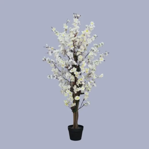 Artificial Natural Beautiful Artificial Wintersweet White Tree for Home Decor