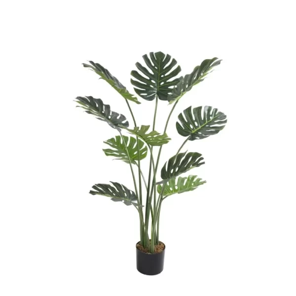 Artificial Natural Green Large Monstera Plant for Home Decor