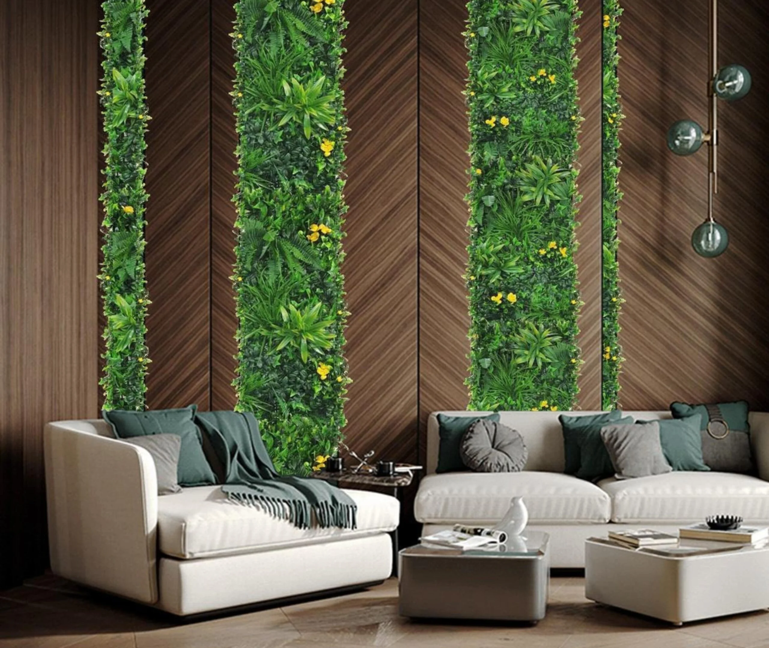 Vertical Artificial Summer Radiance Green Wall, For Indoor & Outdoor