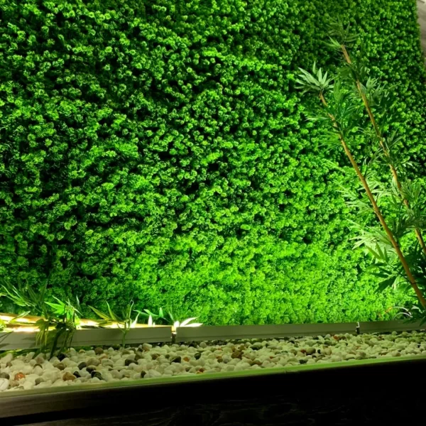 Vertical Artificial Reindeer Moss Green Wall, For Indoor & Outdoor