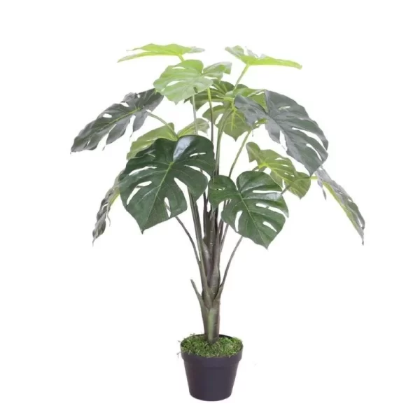 Artificial Natural Beautiful Swiss Cheese Plant for Home Decor