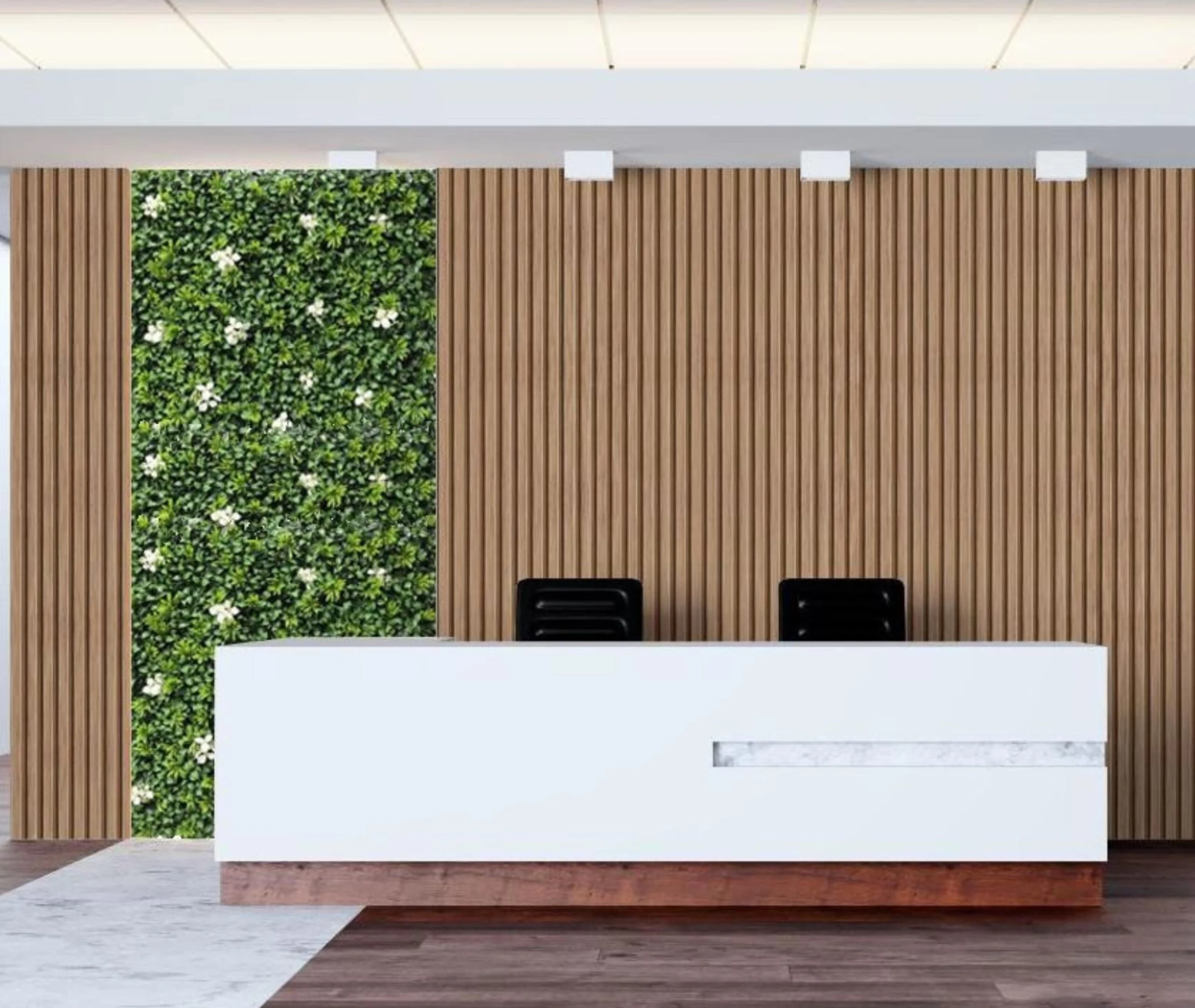 Vertical Artificial Blooming Pearl Green Wall, For Indoor & Outdoor