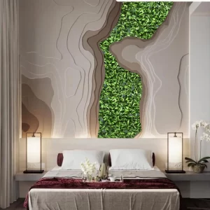 Vertical Artificial Wild Greens Green Wall, For Indoor & Outdoor