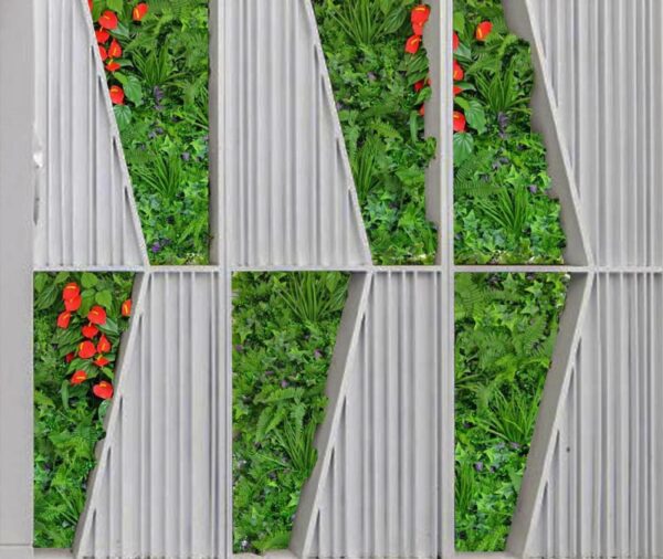 Vertical Artificial Evergreen Coastal Green Wall, For Indoor & Outdoor