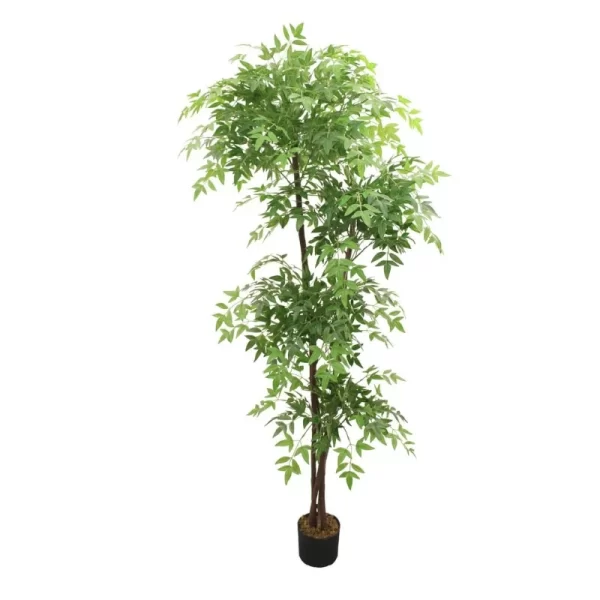 Artificial Natural Green Large Nandina for Home Decor