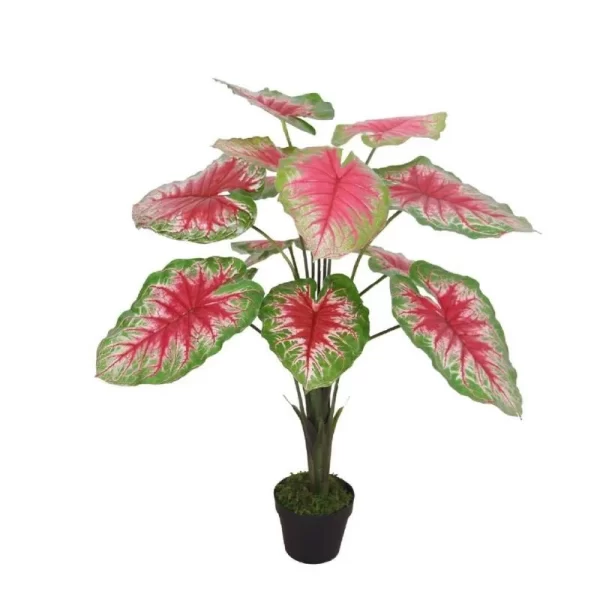 Artificial Natural Beautiful Artificial Caladium Plant for Home Decor