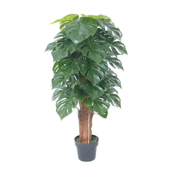 Artificial Natural Beautiful Artificial Pole Montera Plant for Home Decor