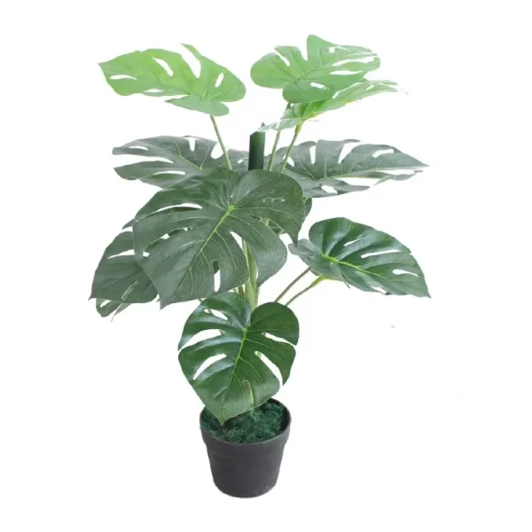 Artificial Natural Beautiful Swiss Cheese Plant for Home Decor