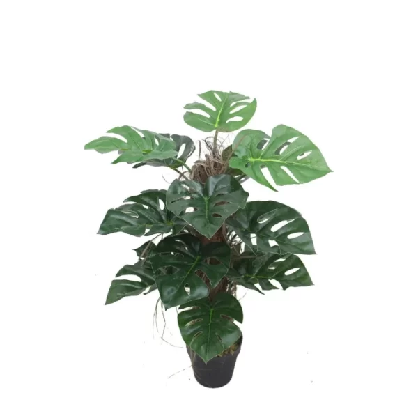 Artificial Natural Green Pole Monstera Home Decor