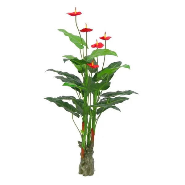 Artificial Natural Beautiful Anthurium Plant for Home Decor